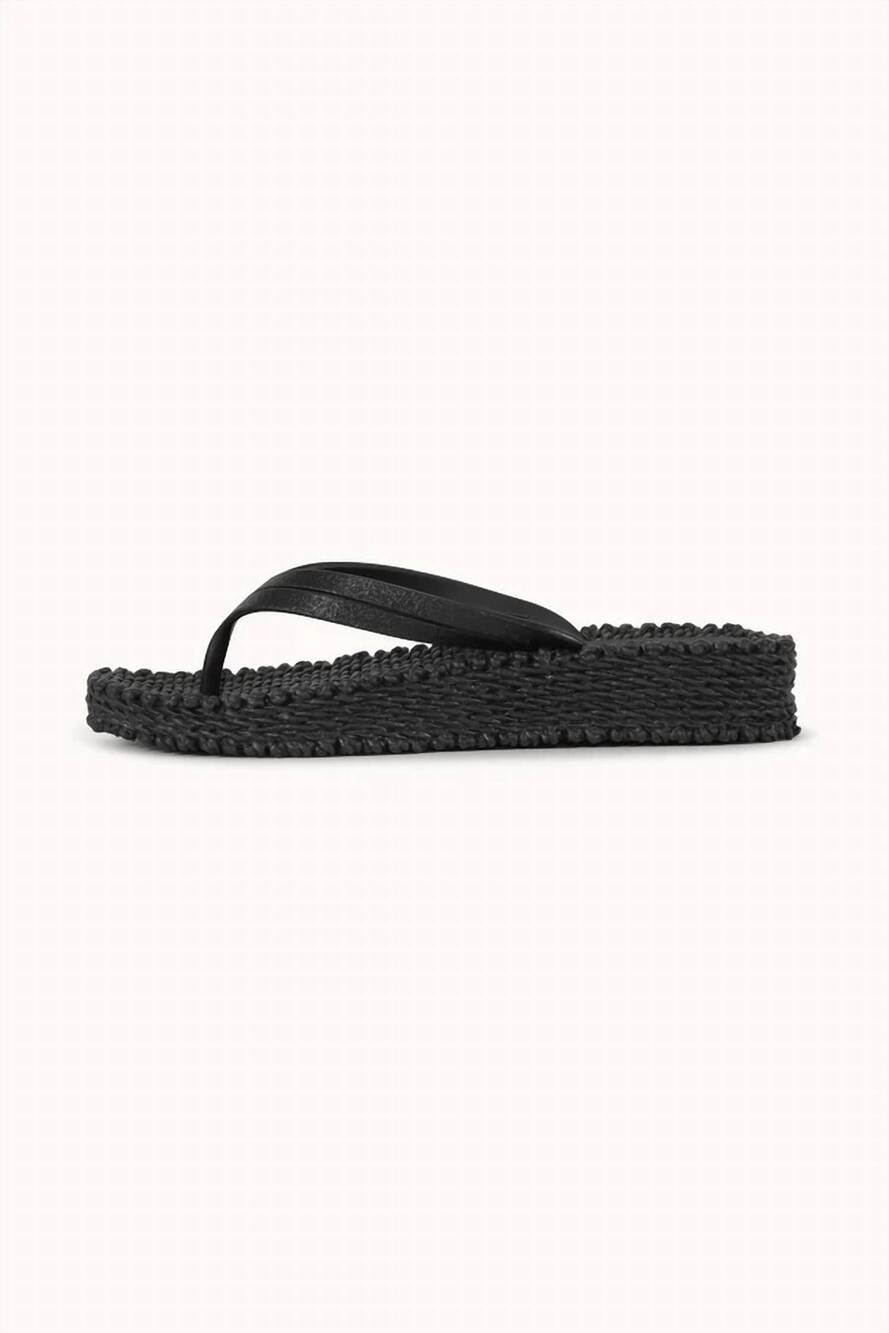 NEW ILSE JACOBSEN women's cheerful platform sandals in black